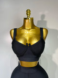 Women Sexy Bandage Crop Top Pant Set Evening Party Club Luxury Birthday High Street Fashion Elegant Luxury Birthday Outfit