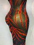 Women Mesh See Through Sparkly Rhinestone Sexy Backless Maxi Long Dress Evening Party Luxury Birthday Dress Shiny Stage Costume
