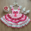 Olivegirl Lolita Dress Kawaii Sweet Bow Ruffled Slim Sleeveless Mini Princess Dresses Elegant Bow Flower Dresses Women Y2K JSK