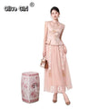 Olive Girl Red Embroidered Embroidered Top for Ren Faire 2026 Garden Wedding Fairycore Photoshoot Everyday Wear S-XXL XS-3XL Plus Size Hand Embroidered Flowing Sleeve Romantic Cottagecore Garden Party Editorial Not Costume Chinese Heritage Fashion Women