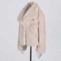 Solid Temperament Jackets For Women Lapel Long Sleeve Patchwork Buttons Designer Coats Female Fashion Style Clothes
