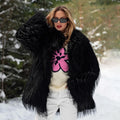 2026 Winter Furry Faux Fur Coat Long Women Luxury Brand Tassels Fluffy Fur Jacket Female Streetwear Super Warm Overcoat