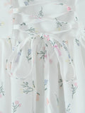 Colorblock Printing Designer Dresses For Women Strapless Sleeveless High Waist A Line Dress Female Fashion Style