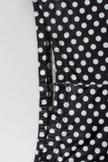 Wild Vacation 2 Piece Set Women Polka Dot Print Halter Tank Tops+Bike Shorts Stretch Matching Street Party Outfits