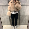 Solid Temperament Fur Coats For Women Lapel Long Sleeve Patchwork Zipper Slimming Jackets Female Fashion Style New
