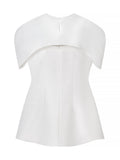 Solid Three Piece Set for Women Square Collar Sleeveless Top with Shawl Sheer Mesh Long Skirt Sexy Outfit Female