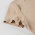 Summer New Knitted Mini Dress Female Elegant V Neck Buttons Short Sleeve Dress High Elasticity Casual Women's Dress