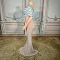Top Selling Products 2025 Summer Female Elegant Evening Casual Dresses With Crystal Luxury Shiny Sexy Club Dresses