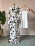 Fall Women Long Sleeve Stacked Mesh See Though with Lining Bodycon Long Dress Evening Birthday Sexy Party Dresses