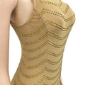 Summer Sexy African Women Wedding Evening Backless Mesh See Through Night Club Maxi Dress Black Gold African Dresses