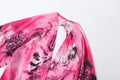 Tiger Stripe Print Long Dress Woman Autumn Trend Deep V-Neck Backless Lantern Sleeve Beach Party Elegant Vestidos