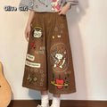 Olive Girl Brown Romantic Streetwear Fairycore 2026 Everyday Wear S-XXL XS-3XL Plus Size Romantic Cottagecore Not Costume Streetwear Chinese Heritage Fashion Women
