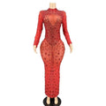2026 Perspective Sparkling Diamond Crystal Evening Crystal Birthday Evening Dress Robe De Soiree Elegante Pour Femme Prom Dress