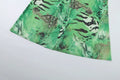 Tiger Stripe Print Long Dress Woman Autumn Trend Deep V-Neck Backless Lantern Sleeve Beach Party Elegant Vestidos