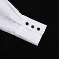 French Simple White Shirt for Women Notched Collar Long Sleeve Fashionable Commuter Cardigan Blouse Female Autumn