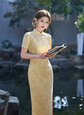 Improved Chinese Dress Sexy Sleeveless Qipao Evening Party Dress Vestidos Women Summer Jacquard Vintage Slim Cheongsam Gown