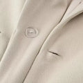 Beige Woolen Lapel Collar Fringe Hem Oversized Long Coats Chic Long Sleeve Warm Jackets Winter Daily Street Lady Outerwear 2026
