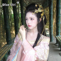 Olive Girl Yellow Hanfu Dress 2026 S-XL XS-3XL Plus Size Hanfu Chinese Dress Traditional Chinese Clothing Chinese Heritage Fashion Women