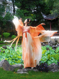 Olive Girl Red Embroidered Hanfu Dress for Ren Faire 2026 Garden Wedding Fairycore Photoshoot Everyday Wear S-XL XS-3XL Plus Size Chinese Heritage Fashion Women