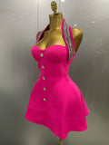 Women Black Sexy Off the Shoulder Shinning Crystal Bodycon Bandage Long Dress Gloves Elegance Celebrate Evening Party Dress