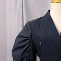 Autumn Long Oversized Elegant Draped Patchwork Trench Coat For Women Double Breasted Luxury Designer Overcoat Runway Fashion
