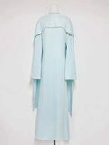 Evening Dresses Long Sleeves O Neck Slim Maxi 2026 Women Dinner Party Gowns With Shawl Pearls Elegant Wedding Robes Lady