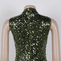 Sexy Sparkly Sequin Patchwork Bodycon Dresses for Woman Ruffle Tassel Dress Female Party Clubwear Long Birthday Outfits