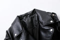 Women's Motorcycle Leather PU Imitation Leather Loose Jacket Black Jacket