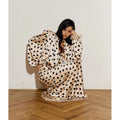 Polka Dot Polka Dot Skirt 2 Piece Set Women Elegant Scarf  Long Sleeve Shirts Suit 2026 Spring Lady Fashion Commute Outwear New
