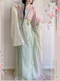 Olive Girl Multicolor Embroidered Hanfu Dress for Ren Faire 2026 S-L XS-3XL Plus Size Hand Embroidered Ren Faire Dress Hanfu Chinese Dress Traditional Chinese Clothing Chinese Heritage Fashion Women