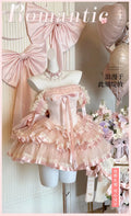 Olivegirl Summer Autumn Rose Lolita Sweet Girl Dress Cosplay Gothic Y2K Women Outfits High Waist JSK Princess Banquet Costumes