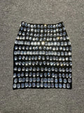 New Ladies Sparkling Luxury Crystal Backless Strapless Crop Top Diamond High Waisted Skirt Empire Shorts Women Set