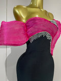Newest Shining Diamonds Off Shoulder Bodycon Long Bandage Dresses Elegant Celebrity Evening Party Sexy Nightclub Cocktail Dress