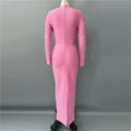 Sparkly Diamond Women Long Sleeve Sexy Bodycon Long Bandage Dress Evening Party Elegant Red Carpet Birthday Fashion Outfi