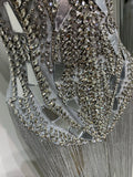 Women Sexy Strapless Shining Diamond Bandage Dress 2026 New Nightclub Eveing Party Dress Luxury Birthday Cocktail Clothing