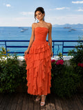 Solid Spliced Ruffles Elegant Dresses For Women Strapless High Wasit Backless Loose Dress Female Fashion