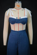 Street Women Set Striped Strapless Bow Crop Top and Long Pants 2026 Spring Party Vacation Sexy Two 2 Piece Set Outfits