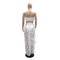 Women Sexy Lace Bikinis Sets Summer Vacation Beach Holiday Swimwears Bra+underwear + Skirts 3-piece Sets Night Club Outfits