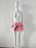 2026 New Fashion Trend Embroidered Large Petal 3D Design Flower Short Skirt for Women Y2k Mini Skirts Clothes