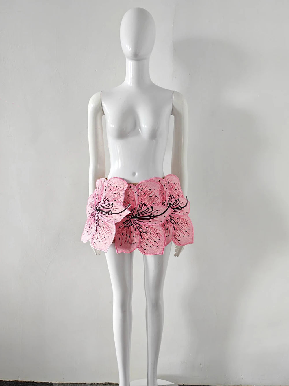 2026 New Fashion Trend Embroidered Large Petal 3D Design Flower Short Skirt for Women Y2k Mini Skirts Clothes