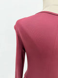 Elegant Style Pencil Dresses for Women O Neck Shoulder Pud Long Sleeve High Waist Pleated Slim Maxi Dress Female