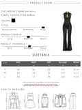 Sexy Jumpsuit Woman Metal Knot Patchwork Jacquard Ruched Waist Stretch Skinny Midnight Workout Streetwear Overalls