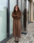 Luxury Faux Fur Maxi Coat Chic Women Open Front Stand‑collar Long Sleeve Oversized Outerwear Winter Autumn New Warm Fashion 2026