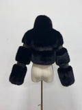 Solid Temperament Fur Coats For Women Lapel Long Sleeve Patchwork Zipper Slimming Jackets Female Fashion Style New