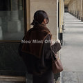 2026 Trendy Striped Brown Sable Faux Mink Fur Shrug Collar Vest Women Sleeveless Cropped Fur Coat Jacket Tank Crop Tops