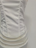 Sexy White Satin Maxi Dresses for Women Square Collar Sleeveless Tunic Fishtail Classic Dinner Dress Female Fashion