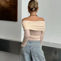 Sexy One Shoulder Top Women Fashion Hollow Out See-Through Pleated Lace Top Elegant High Street Party Slim Female Tops