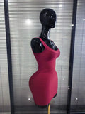 Winered White Women Sleeveless Sexy O-Neck Bodycon Mini Bandage Dress Birthday Party Celebrate Evening Clothing