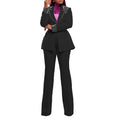 Fashion Pearl Splicing Women's Set Long Sleeve Blazer and Wide Leg Pants Suit 2024 Winter OL Fall Two 2 Piece Set Outfit
