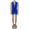Sexy Deep V-neck Halter Backless Bodysuit Women Party Nightclub Dancing One Piece Romper Outfit Body Feminino